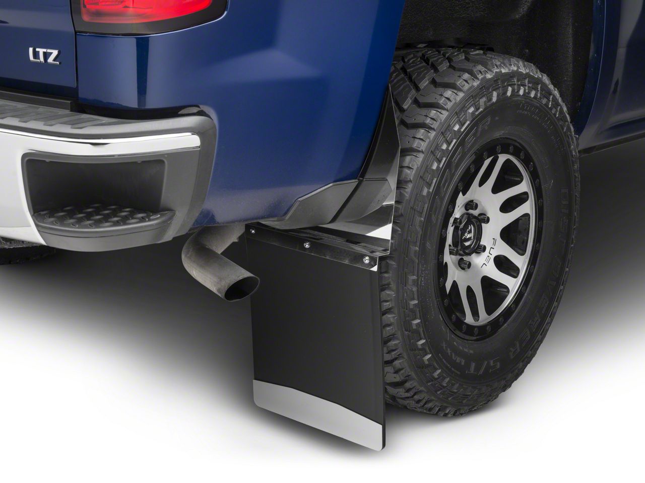 Husky Liners Silverado 1500 14 Inch Wide Kickback Mud Flaps Front Or Rear Stainless Steel Top