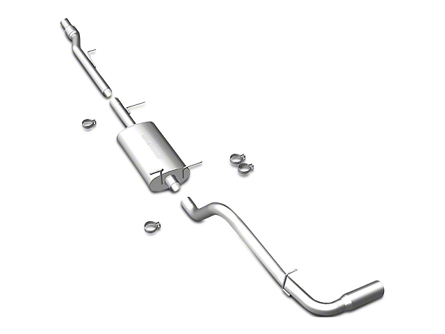 Magnaflow Street Series Single Exhaust System with Polished Tip; Side Exit (2010 6.0L Hybrid Silverado 1500)