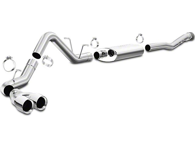 Magnaflow Street Series Single Exhaust System with Dual Polished Tips; Side Exit (14-18 6.2L Silverado 1500)