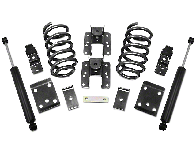 Max Trac Lowering Kit; 3-Inch Front / 5-Inch Rear (07-13 2WD/4WD Silverado 1500)