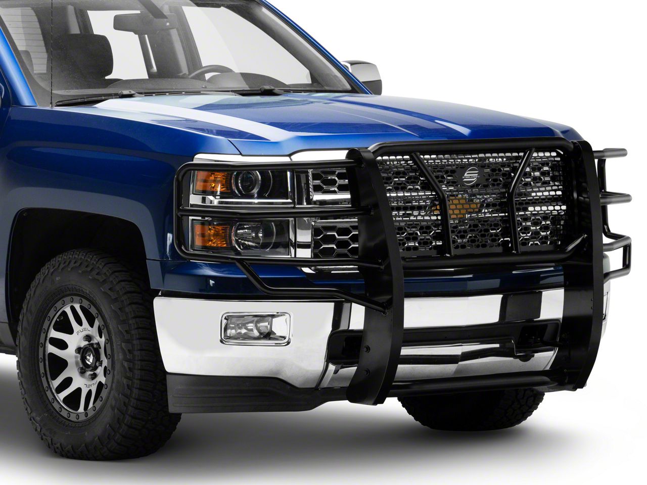 Silverado 1500 HD Grille Guard; Black (14-18 Silverado 1500)