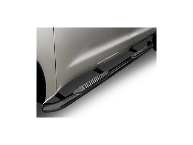 3-Inch Blackout Series Side Step Bars; Body Mount (99-18 Silverado 1500 Extended/Double Cab)