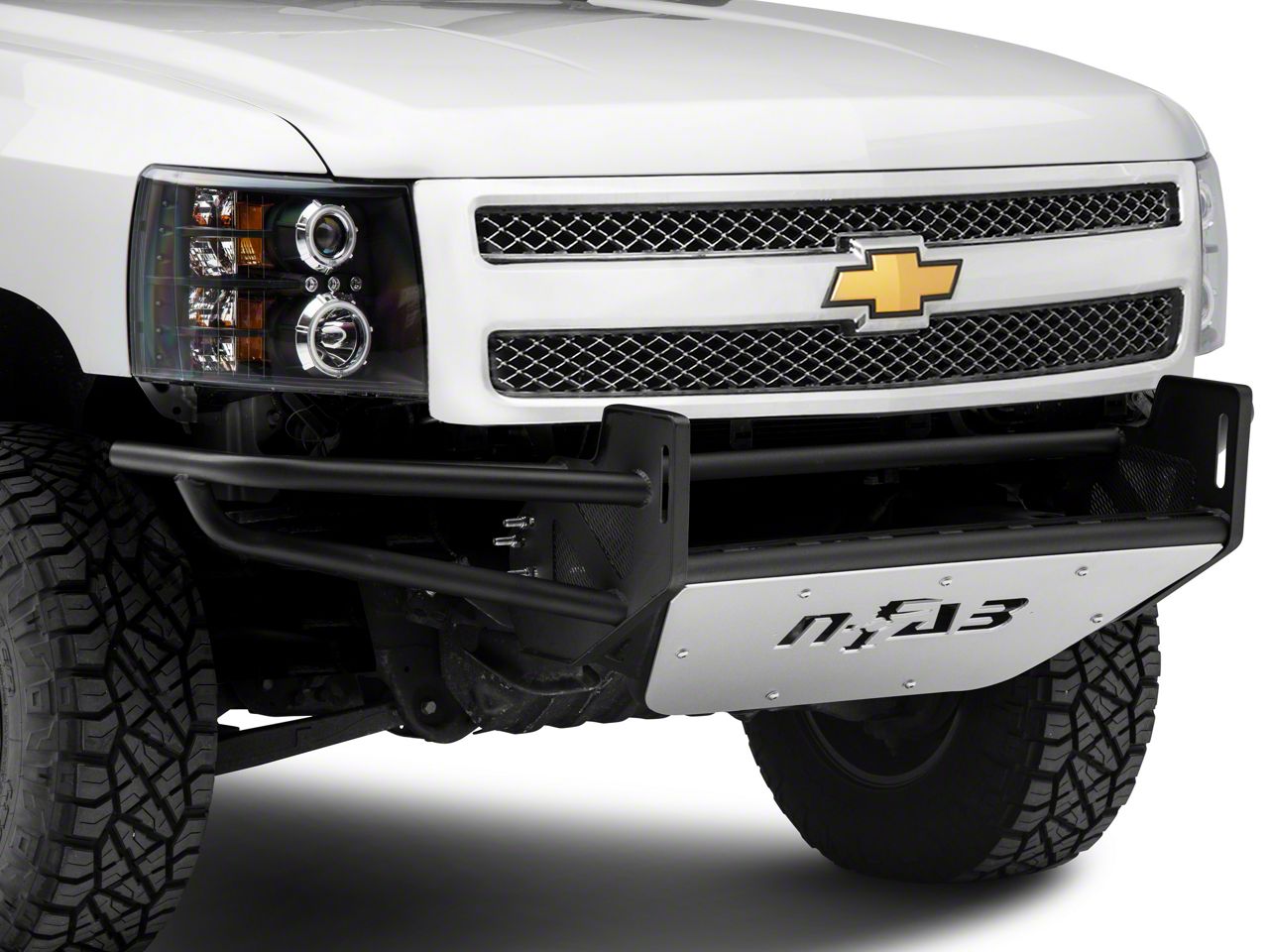 N-Fab Silverado 1500 R.S.P. Pre-Runner Front Bumper for Dual 38-Inch ...