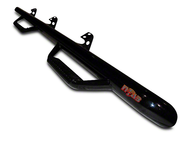N-Fab Wheel 2 Wheel Nerf Side Step Bars; Textured Black (07-13 Silverado 1500, Excluding Extended Cab w/ 5.80-Foot Short Box)