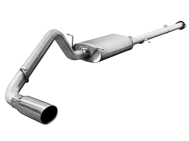 AFE MACH Force XP 3-Inch Single Exhaust System with Polished Tip; Side Exit (07-13 5.3L Silverado 1500)