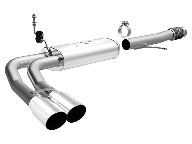 Magnaflow Street Series Dual Exhaust System with Polished Tips; Middle Side Exit (14-18 5.3L Silverado 1500)