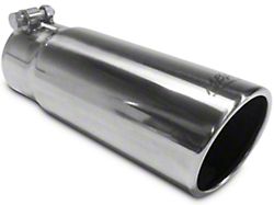 MBRP 3.50-Inch Polished Angled Rolled Edge Exhaust Tip; 3-Inch Connection (Universal Fitment)