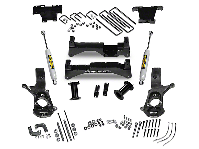 SuperLift 8-Inch Suspension Lift Kit with Superide Shocks (07-13 4WD Silverado 1500)