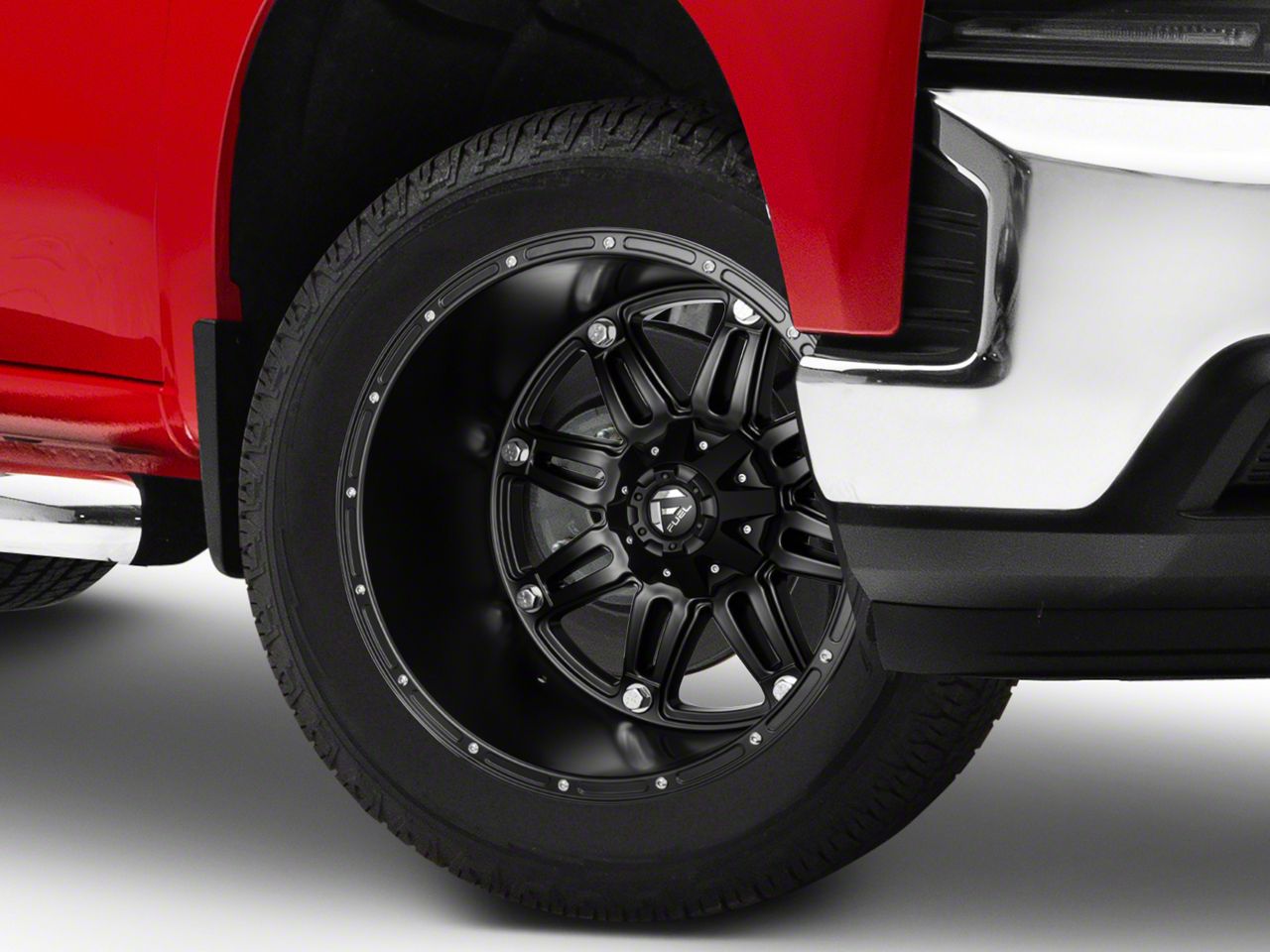 Fuel Wheels Silverado 1500 Hostage Matte Black 6Lug Wheel; 22x14