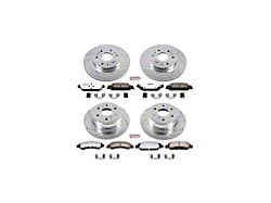 PowerStop Z36 Extreme Truck and Tow 6-Lug Brake Rotor and Pad Kit; Front and Rear (14-18 Silverado 1500)