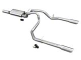 Pypes Violator Dual Exhaust System with Polished Tips; Rear Exit (10-26 6.2L Silverado 1500)