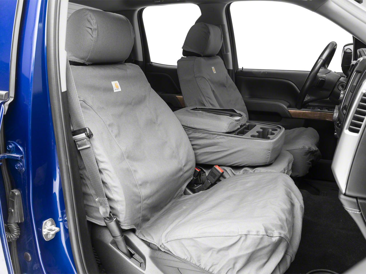 Covercraft Silverado Carhartt Seat Saver Front Covers Gravel S103818 14 18 1500 W Bench - Covercraft Carhartt Seat Covers Ram 1500