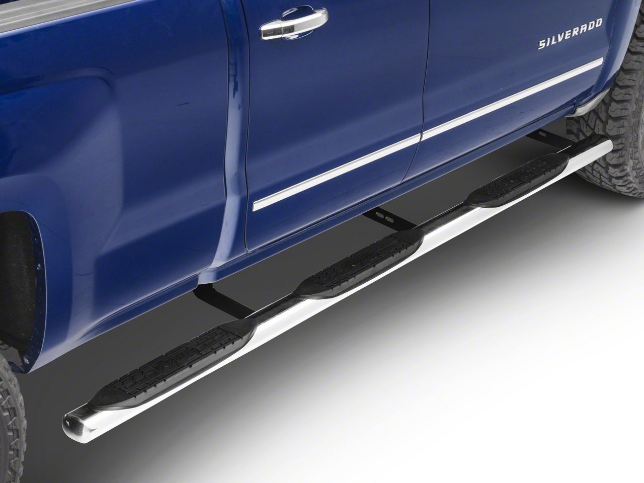 stainless steel nerf bars chevy silverado