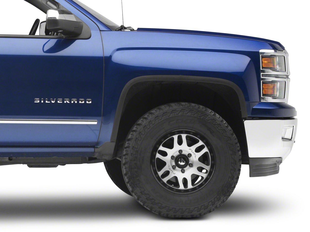 chrome fender flares for chevy silverado 1500