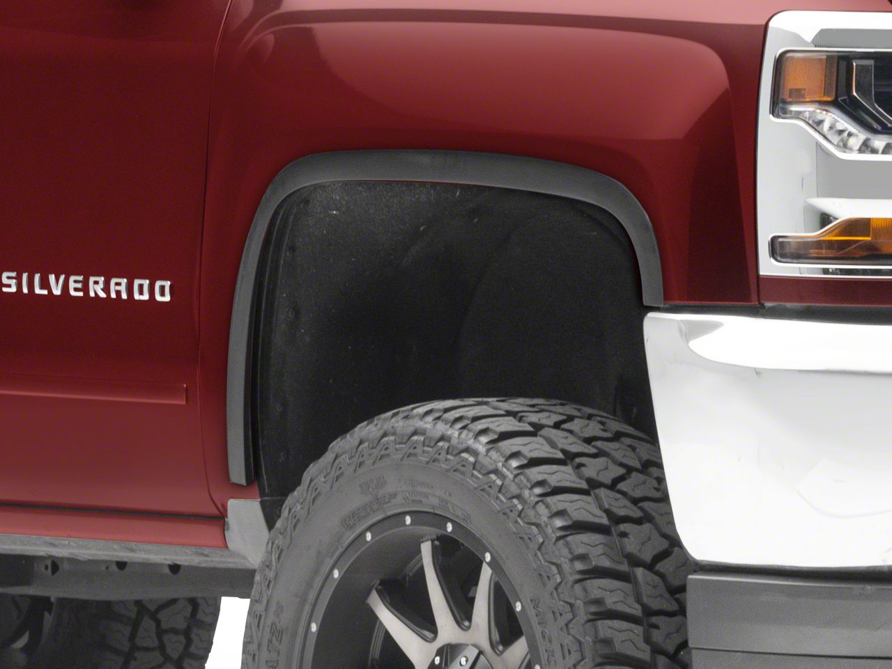 Silverado Stainless Steel Fender Trim - Matte Black (16-18 Silverado 1500)