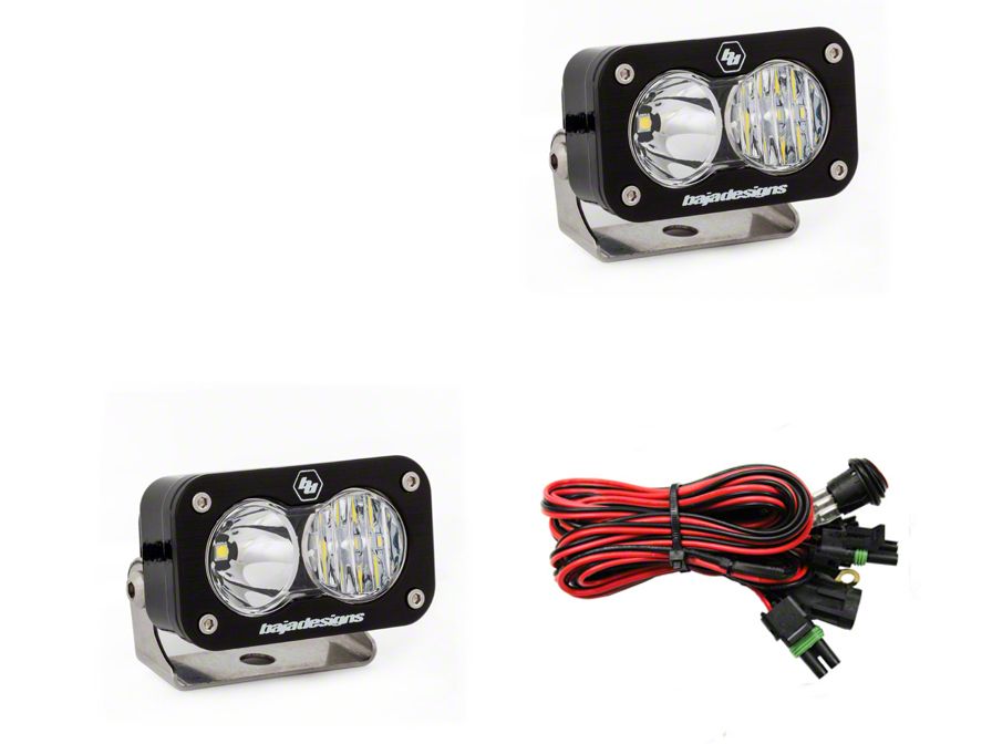 Baja Designs Silverado 1500 S2 Pro LED Lights; Driving/Combo Beam 487803