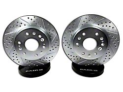 Baer Sport Drilled and Slotted Rotors; Front Pair (07-18 Silverado 1500)