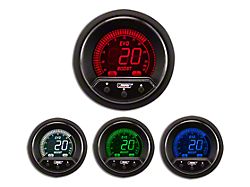 Prosport 52mm Premium EVO Series Evo Boost Gauge; Electrical; 35 PSI; Blue/Red/Green/White (Universal; Some Adaptation May Be Required)