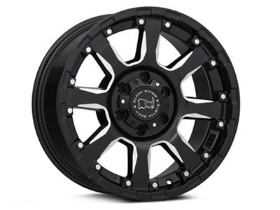 Black Rhino Sierra Gloss Black Milled 6-Lug Wheel; 18x9; -12mm Offset (16-24 Titan XD)