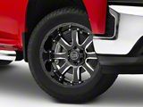Black Rhino Sierra Gloss Black Milled 6-Lug Wheel; 20x10; -12mm Offset (19-26 Silverado 1500)