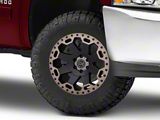 Black Rhino Warlord Matte Black with Machined Dark Tint Lip 6-Lug Wheel; 17x9; -12mm Offset (07-13 Silverado 1500)