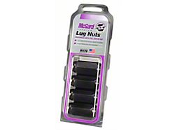 McGard Black Cone Seat Style Lug Nut Kit; 14mm x 1.5; Set of 4 (99-26 Silverado 1500)