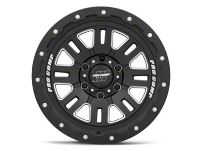 Pro Comp Wheels Cognito Satin Black Milled 6-Lug Wheel; 20x9; 0mm Offset (17-24 Titan)