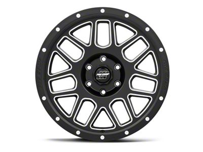 Pro Comp Wheels Vertigo Satin Black Milled 6-Lug Wheel; 18x9; 0mm Offset (17-24 Titan)
