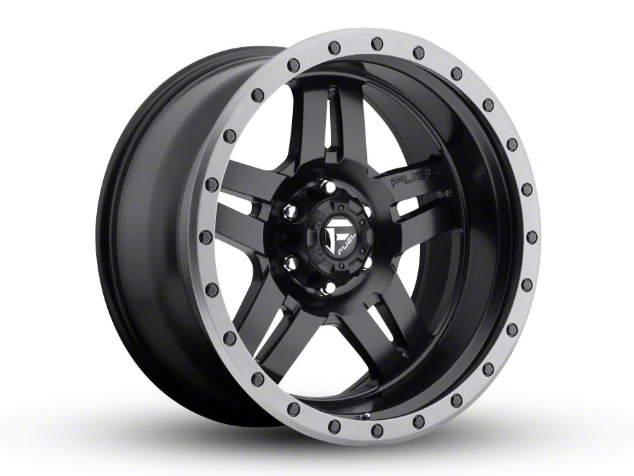 Fuel Wheels Bronco Anza Matte Black 6-Lug Wheel; 20x10; -18mm Offset ...