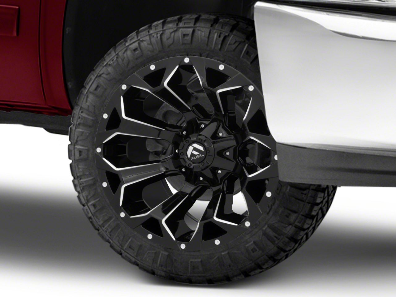 Fuel Wheels Silverado Assault Gloss Black 6-Lug Wheel - 20x10; -18mm