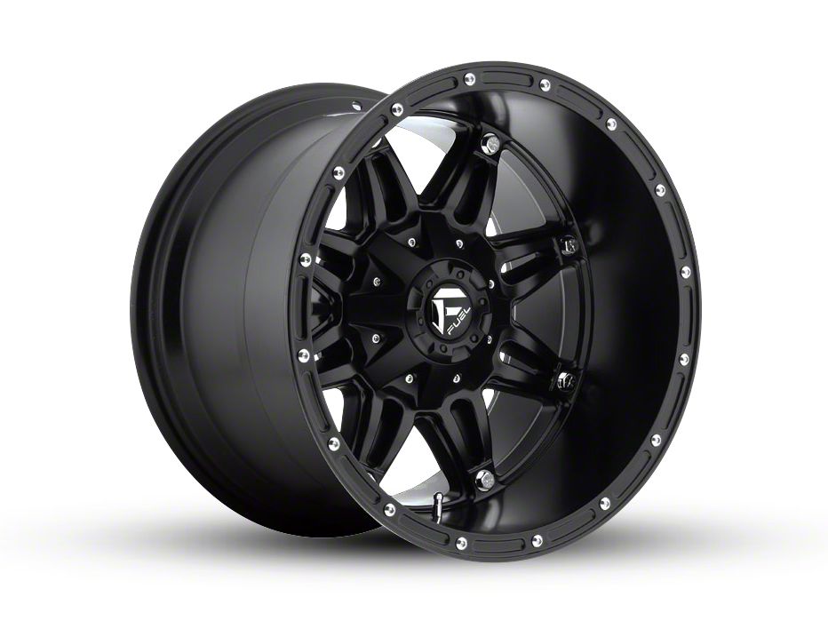 Fuel Wheels Silverado Hostage Matte Black 6Lug Wheel 18x12; 44mm Offset D53118209847 (1418