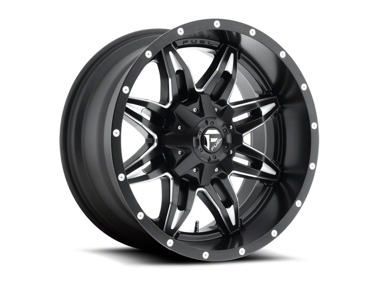 Fuel Wheels Lethal Satin Black Milled 6-Lug Wheel; 20x12; -44mm Offset (16-23 Titan XD)
