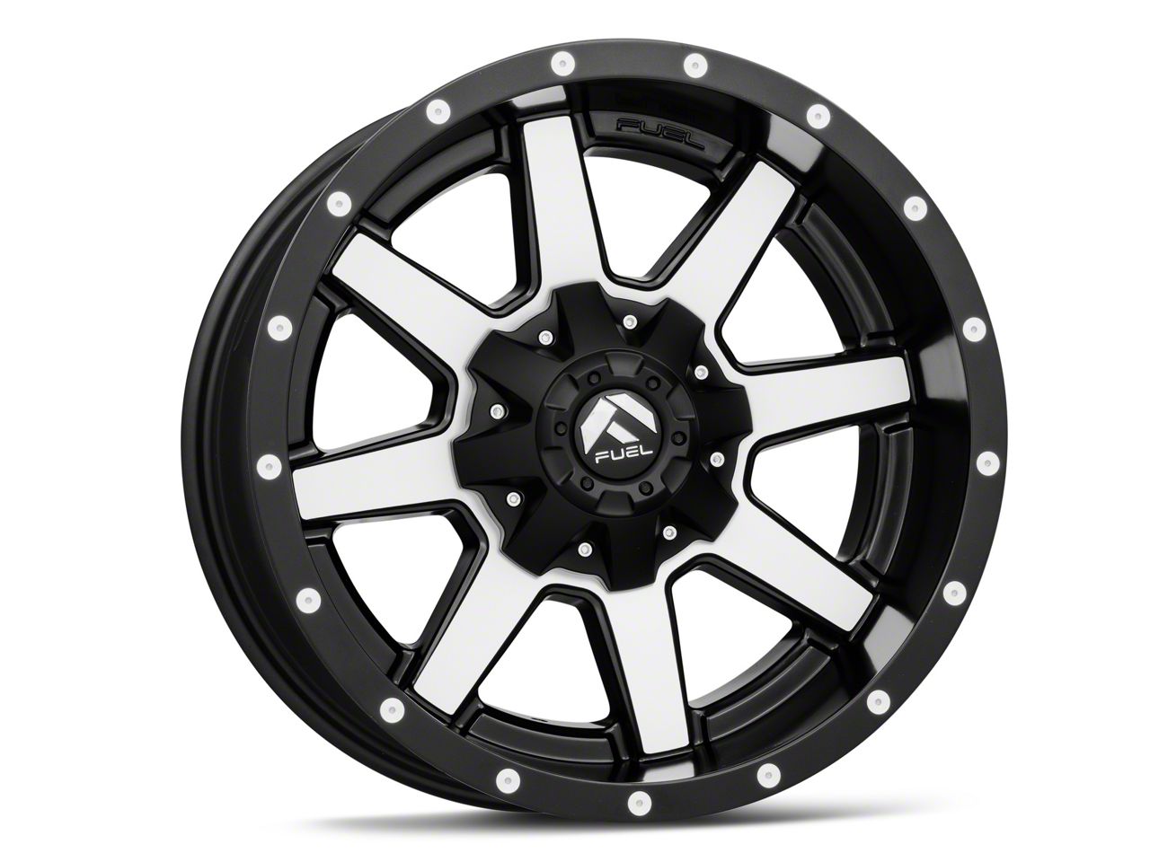 Fuel Wheels Titan XD Maverick Matte Black Machined 6Lug Wheel; 18x9
