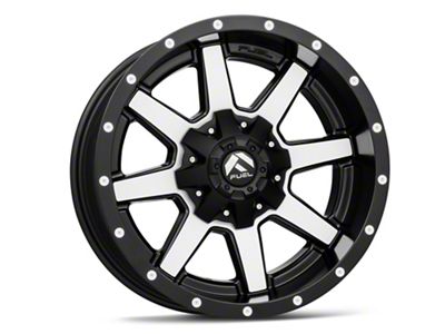 Fuel Wheels Maverick Matte Black Machined 6-Lug Wheel; 18x9; -12mm Offset (16-24 Titan XD)