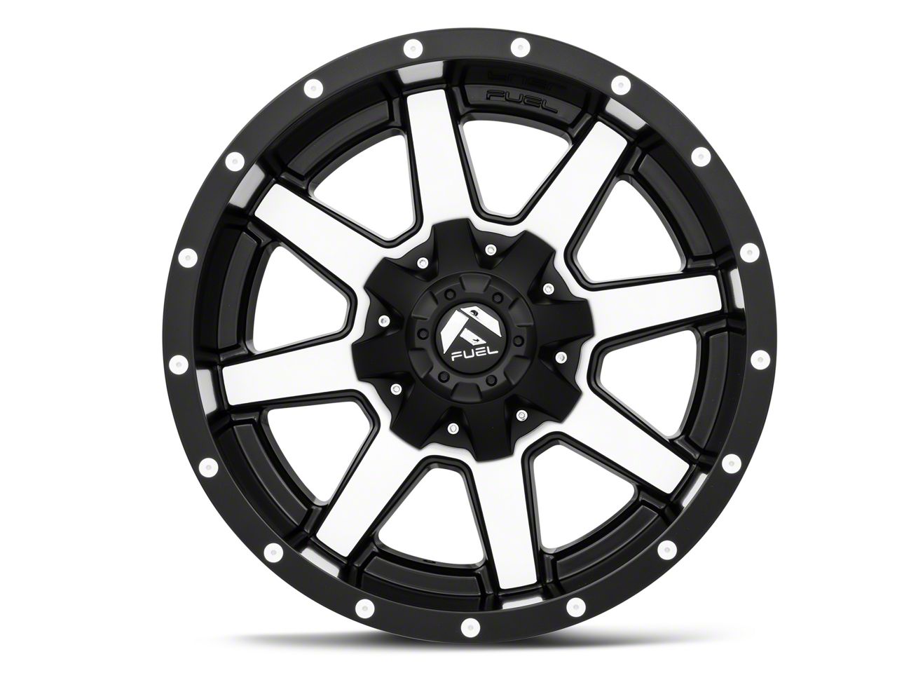 Fuel Wheels Titan Maverick Matte Black Machined 6Lug Wheel; 18x9