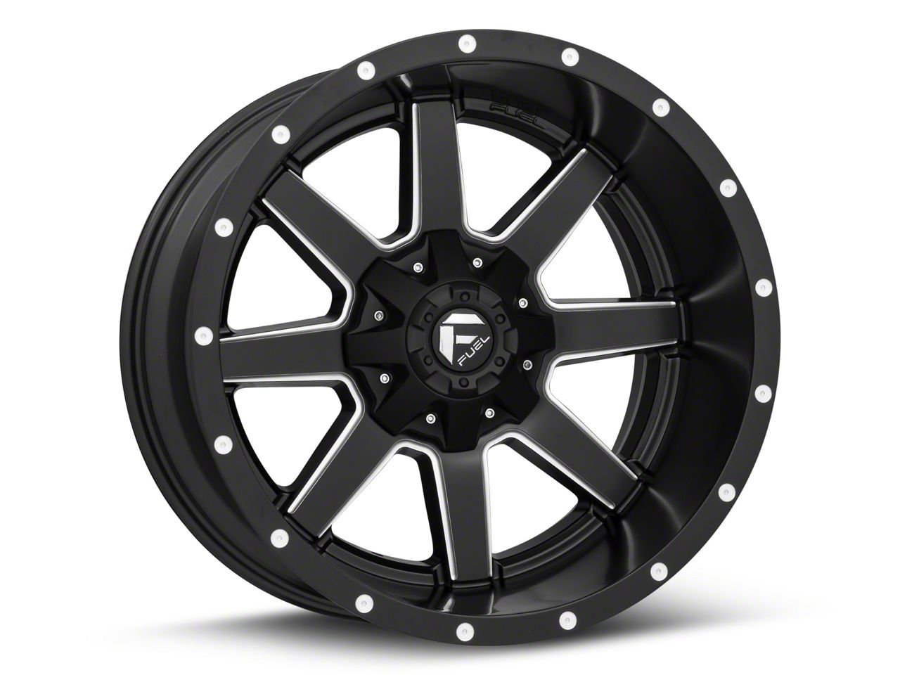 Fuel Wheels Maverick Matte Black Milled 6-Lug Wheel; 20x12; -44mm Offset (16-23 Titan XD)