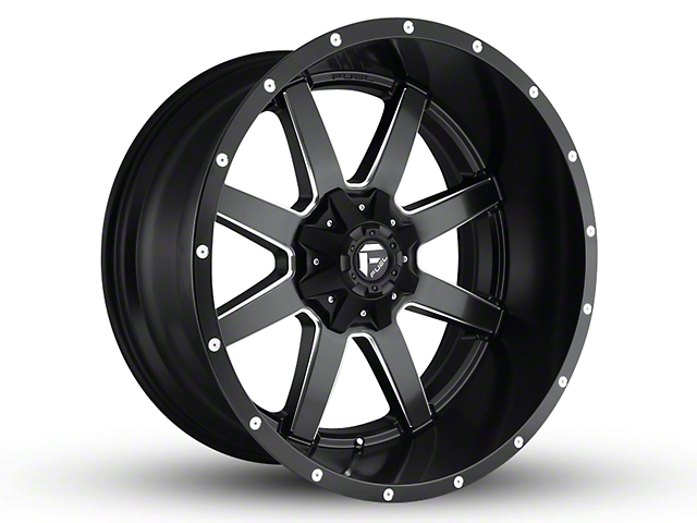 Fuel Wheels Maverick Matte Black Milled 6-Lug Wheel; 24x14; -75mm Offset (15-20 Yukon)