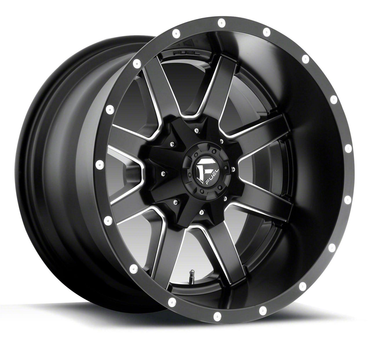 Fuel Wheels Titan XD Maverick Matte Black Milled 6-Lug Wheel; 22x12 ...