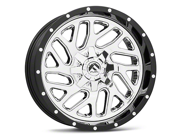 Fuel Wheels Triton Chrome with Gloss Black Lip 6-Lug Wheel; 20x10; -19mm Offset (16-23 Titan XD)