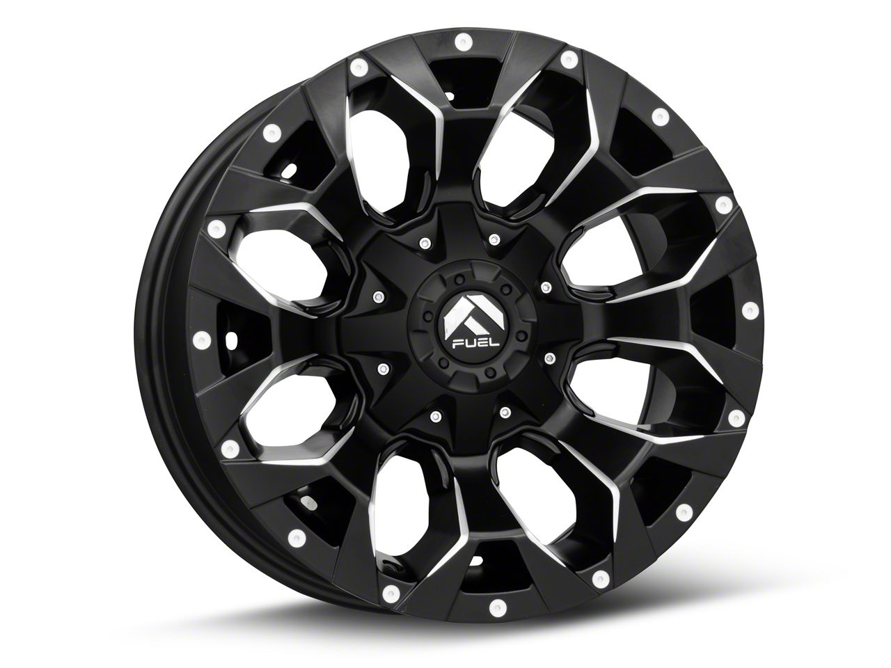 Fuel Wheels Bronco Assault Satin Black Milled 6Lug Wheel; 17x9; 12mm