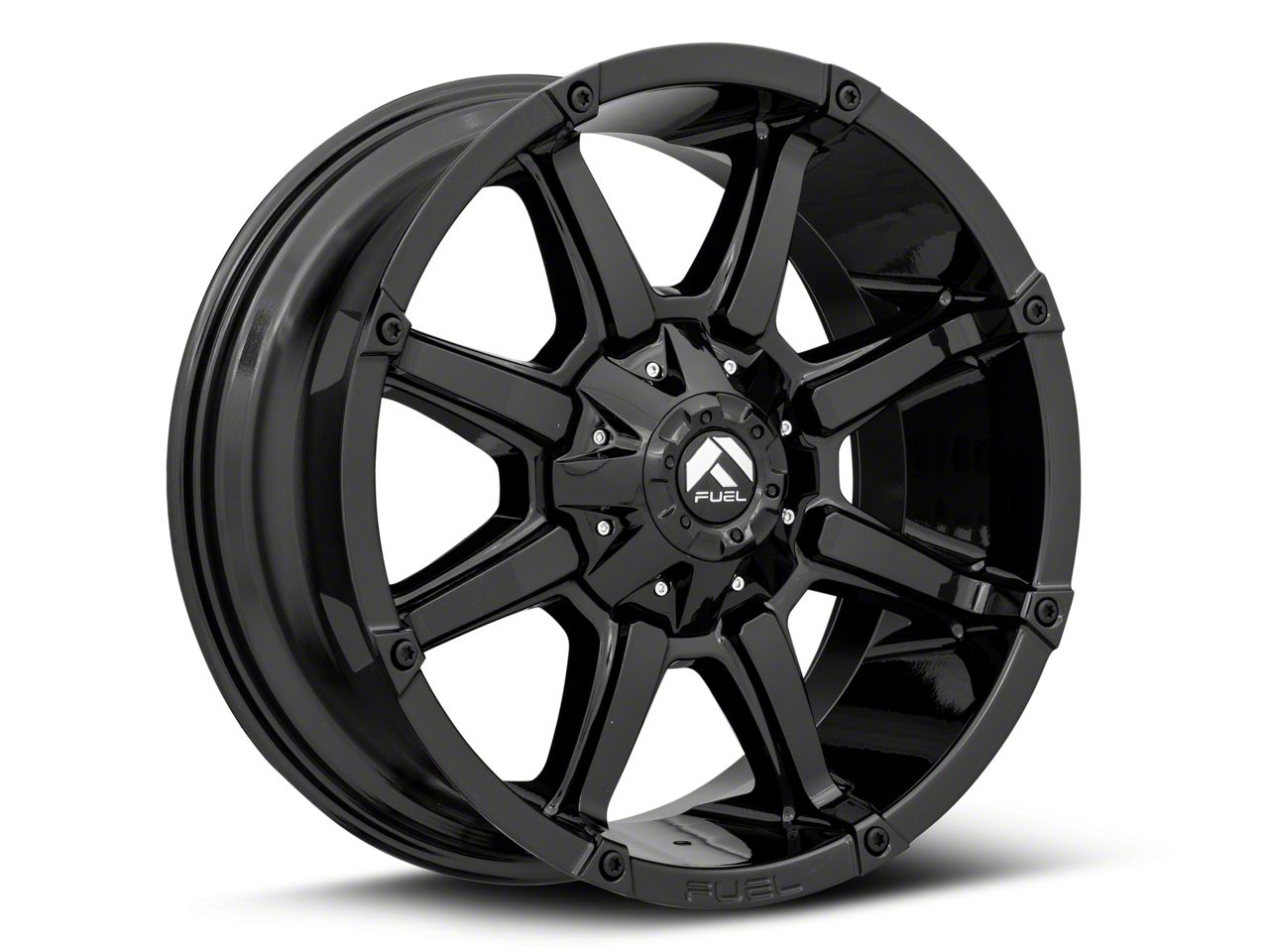 Fuel Wheels Tahoe Coupler Gloss Black 6-Lug Wheel; 20x9; 20mm Offset ...