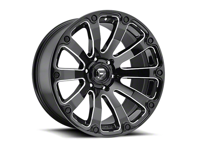 Fuel Wheels Diesel Gloss Black Milled 6-Lug Wheel; 20x9; 20mm Offset (16-23 Titan XD)