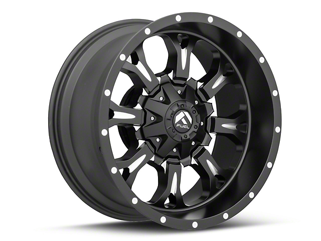 Fuel Wheels Krank Matte Black Milled 6-Lug Wheel; 20x10; -24mm Offset (16-23 Titan XD)