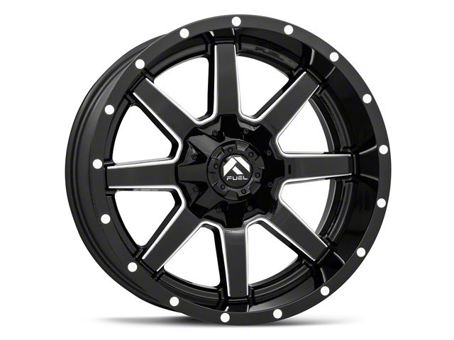 Fuel Wheels Maverick Gloss Black Milled 6-Lug Wheel; 20x10; -24mm Offset (04-15 Titan)