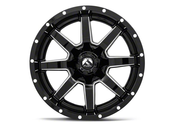 Fuel Wheels Maverick Gloss Black Milled 6-Lug Wheel; 20x10; -24mm Offset (17-24 Titan)