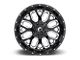 Fuel Wheels Titan Gloss Black Milled 6-Lug Wheel; 18x9; 1mm Offset (04-15 Titan)