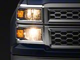 Euro Headlights; Chrome Housing; Smoked Lens (14-15 Silverado 1500)