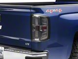 LED Tail Lights; Chrome Housing; Smoked Lens (14-18 Silverado 1500 w/ Factory Halogen Tail Lights)