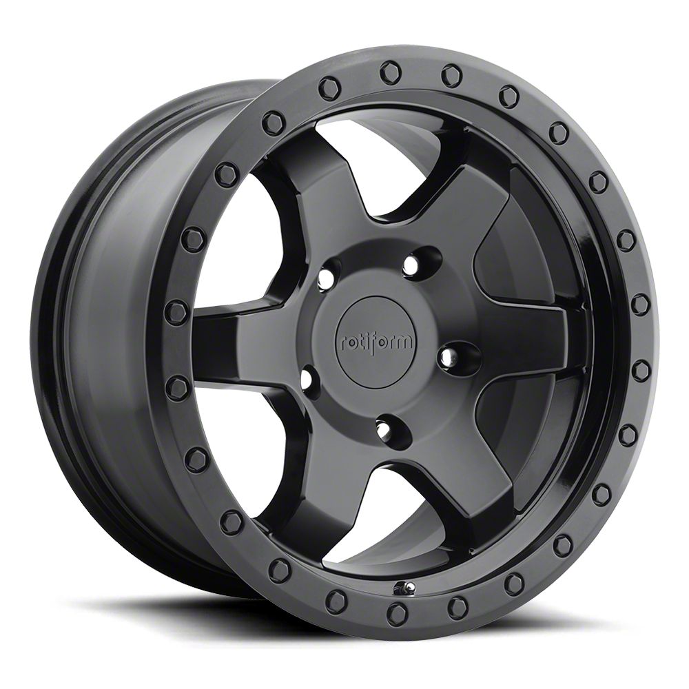 Rotiform Silverado Six Matte Black 6-Lug Wheel - 17x9; 1mm Offset ...