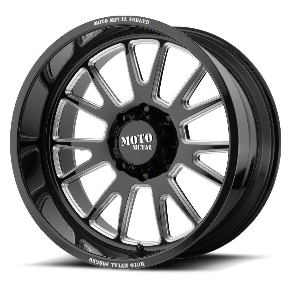 Moto Metal Titan XD MO401 Gloss Black Milled 6Lug Wheel; 24x14; 76mm